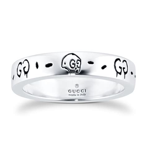 gucci ghost ring silver